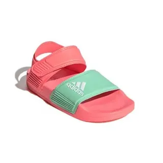 Adidas Sandália Casual Rosa Verde com duas tirantes fechamento Velcro 8