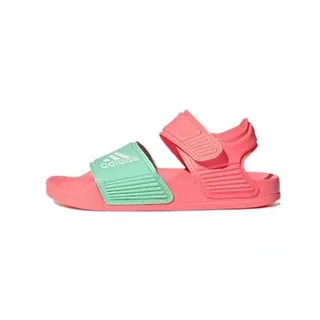Adidas Sandália Casual Rosa Verde com duas tirantes fechamento Velcro 10