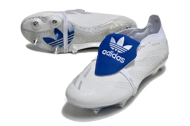 Adidas Predator Noir Orange Chaussures de football à coupe basse upper synthétique panneau latéral à trois rayures surface ferme 11