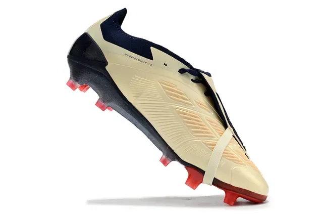 Adidas Predator Cream Navy Red Firm-Ground Soccer Shoes 2