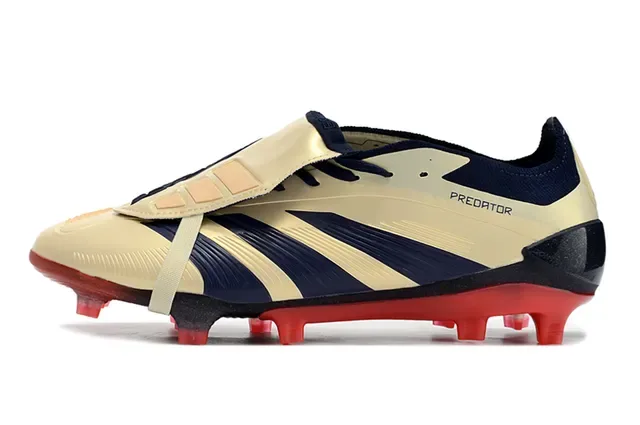 Adidas Predator Cream Navy Red Firm-Ground Soccer Shoes 7