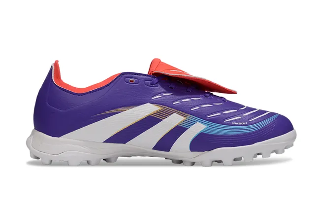 Adidas Predator Purple White Red Turf Sapatos de futebol 2