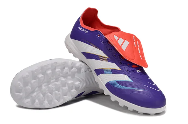 Adidas Predator Purple White Red Turf Sapatos de futebol 4