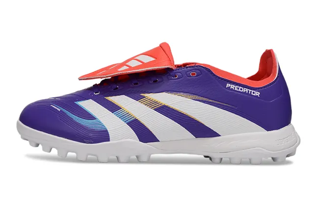 Adidas Predator Purple White Red Turf Sapatos de futebol 8