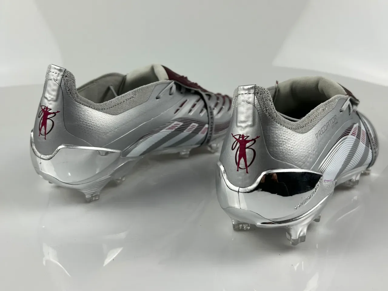 Adidas Predator Silver Purple Metallic Synthetic Upper Wave-Patterned Forefoot Firm-Ground Soccer Shoes 12