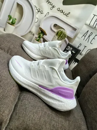 Adidas Pureboost White Knit Lifestyle Sneakers 7
