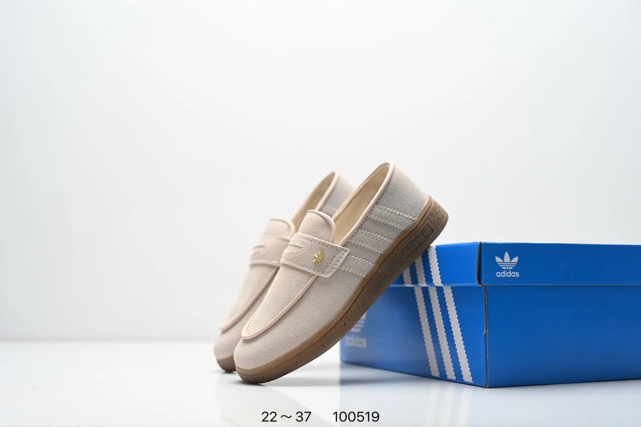 Adidas Samba Loafer beige marron slip-on sangle rembourrée loafer 20