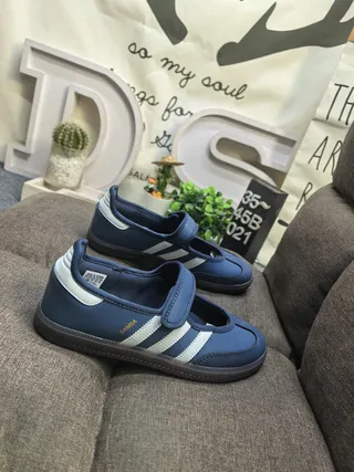 Adidas Samba Navy and White Lifestyle Sneakers 9