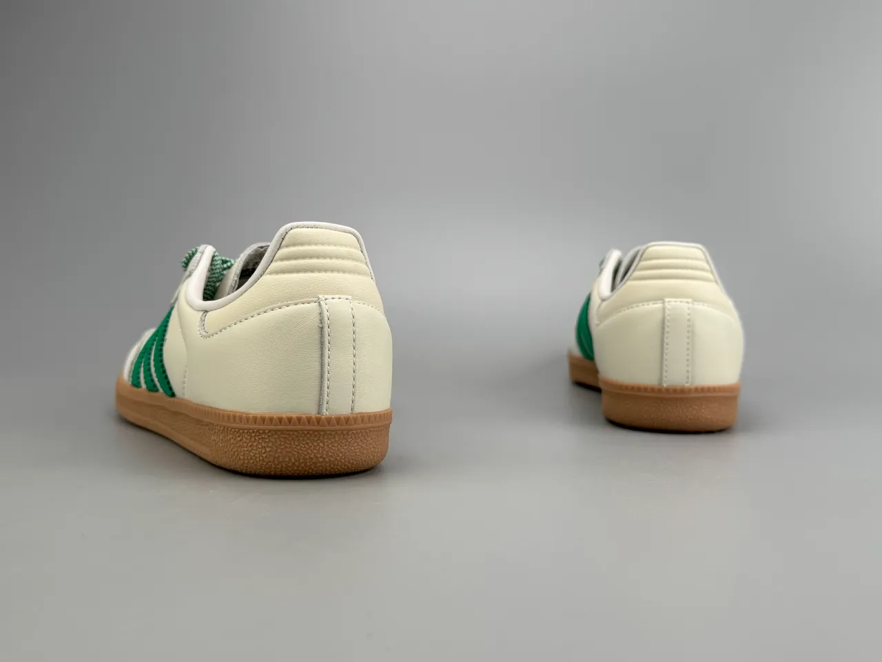 Adidas Samba Off-White and Green Lifestyle Sneakers 4