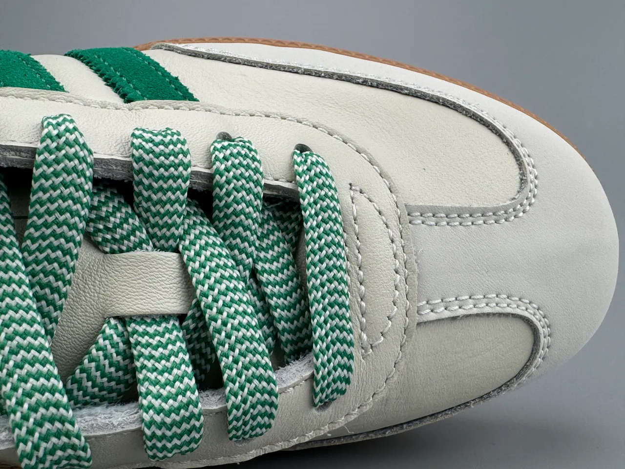 Adidas Samba Off-White and Green Lifestyle Sneakers 6