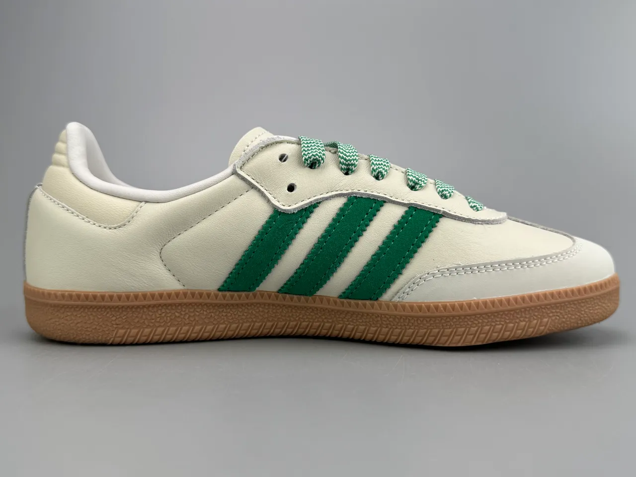 Adidas Samba Off-White and Green Lifestyle Sneakers 10