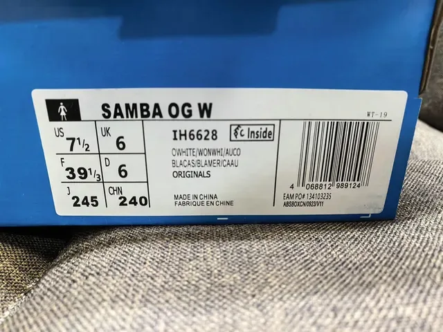 Adidas Samba OG Off-White e Preto Tênis Lifestyle 2