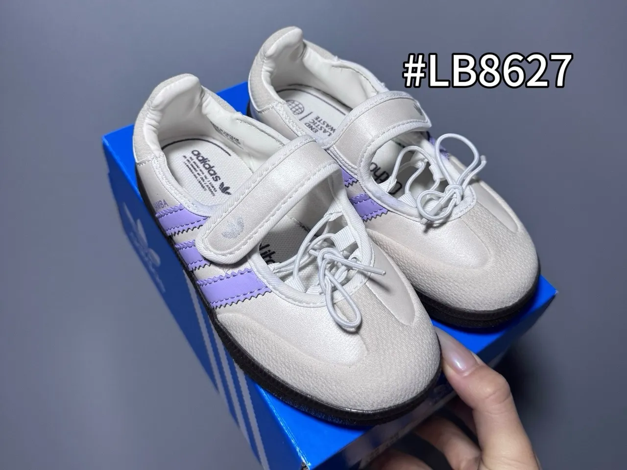 Adidas Samba Vermelho Branco Tira Fixa Solado de Goma Sapatos Mary Jane 18