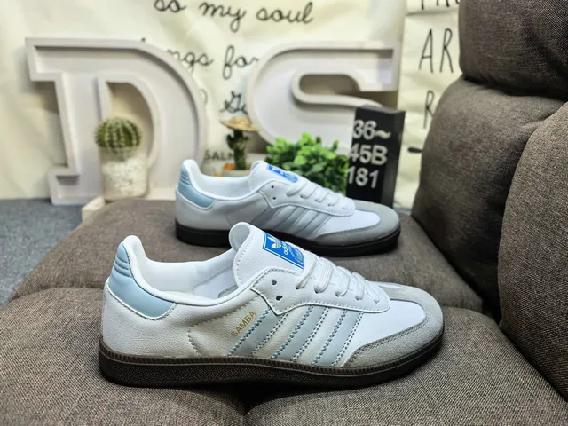 Adidas Samba White and Black Lifestyle Sneakers 11