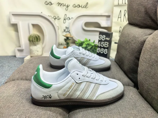 Adidas Samba White Black Gray Lifestyle Sneakers 21