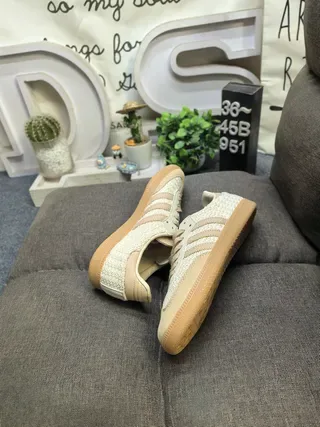 Adidas Samba বোনা বেইজ লাইফস্টাইল স্নিকার্স 6