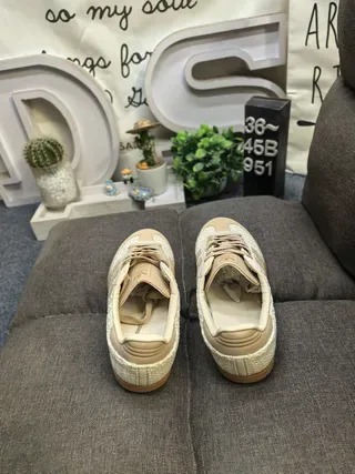Adidas Samba বোনা বেইজ লাইফস্টাইল স্নিকার্স 8