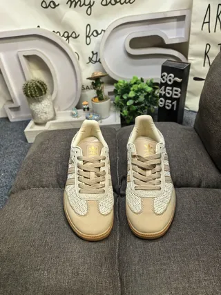 Adidas Samba বোনা বেইজ লাইফস্টাইল স্নিকার্স 10