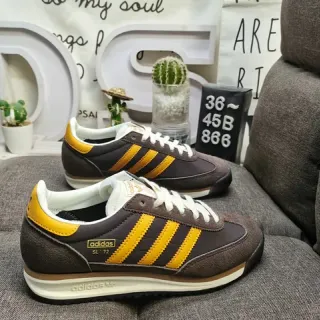 Adidas SL '72 بني وأصفر خردل حذاء رياضي نمط حياة