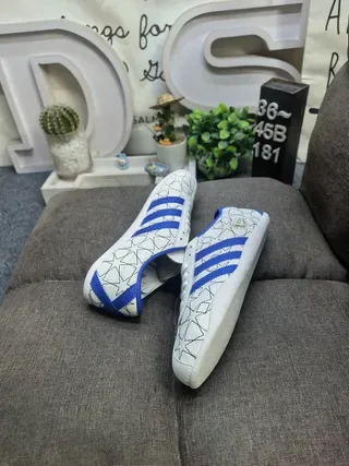 Adidas Spezial blanco y azul Star-Line zapatillas lifestyle 6