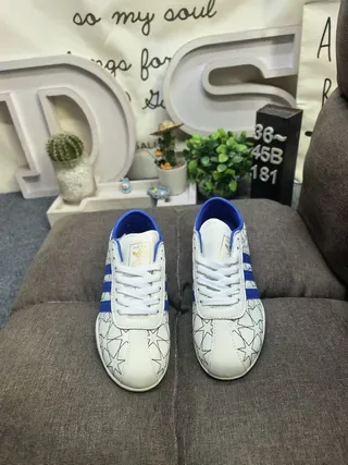 Adidas Spezial blanco y azul Star-Line zapatillas lifestyle 10