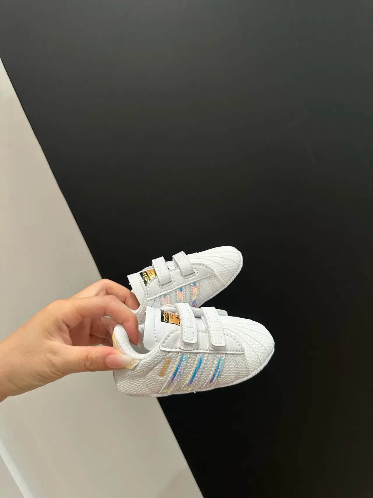 Adidas Superstar Crib Tênis Lifestyle de Listras Pretas 8