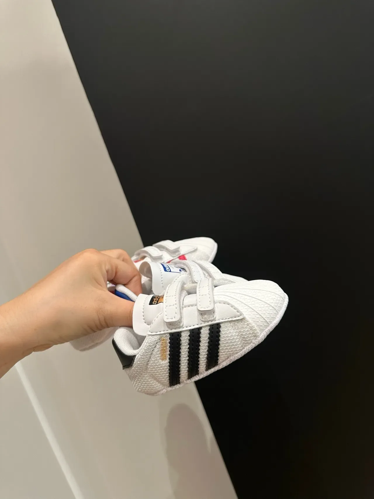 Adidas Superstar Crib Tênis Lifestyle de Listras Pretas 13