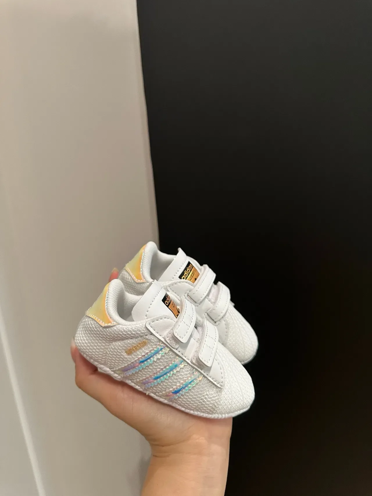 Adidas Superstar Crib Tênis Lifestyle de Listras Pretas 20