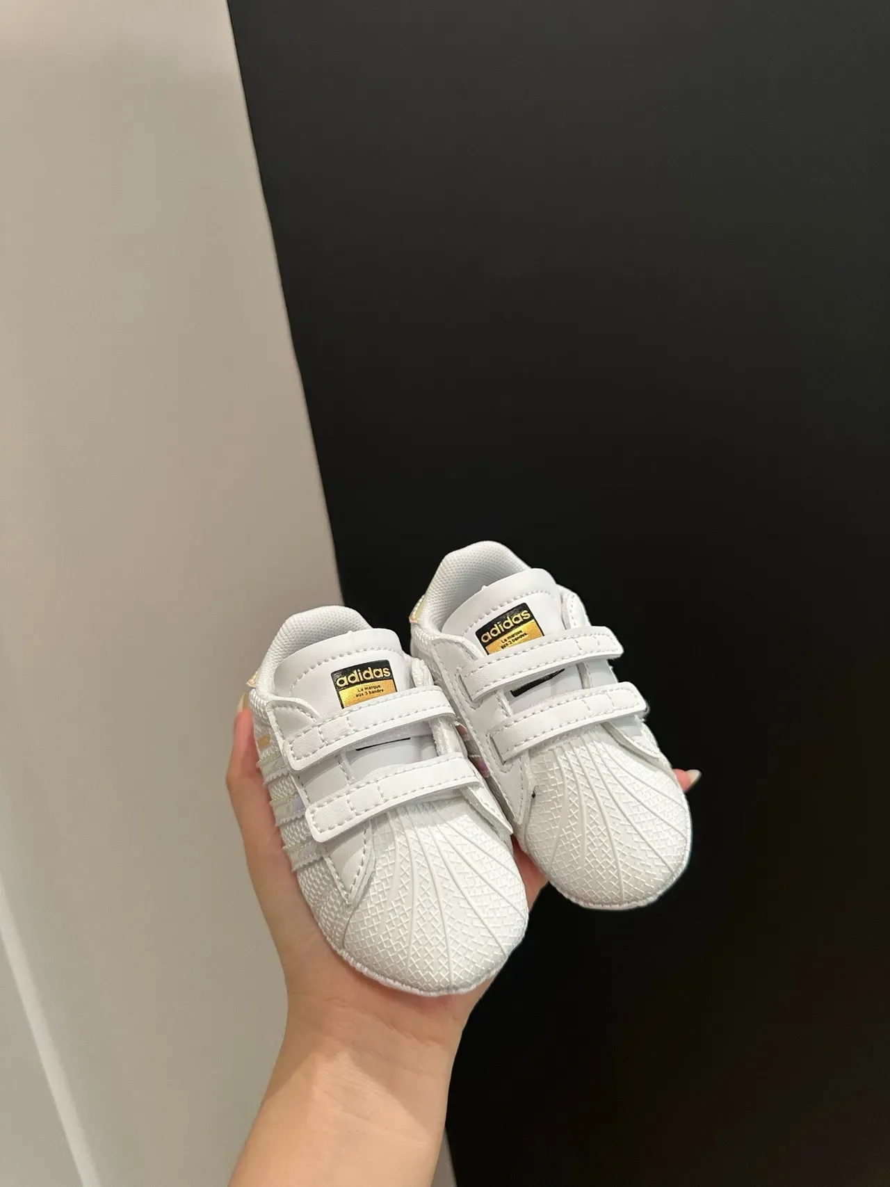 Adidas Superstar Crib Tênis Lifestyle de Listras Pretas 21