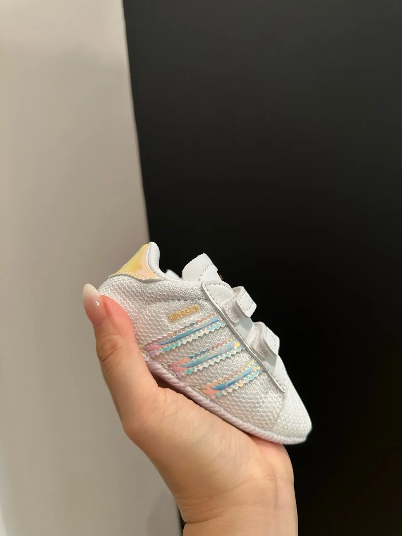 Adidas Superstar Crib Tênis Lifestyle de Listras Pretas 23