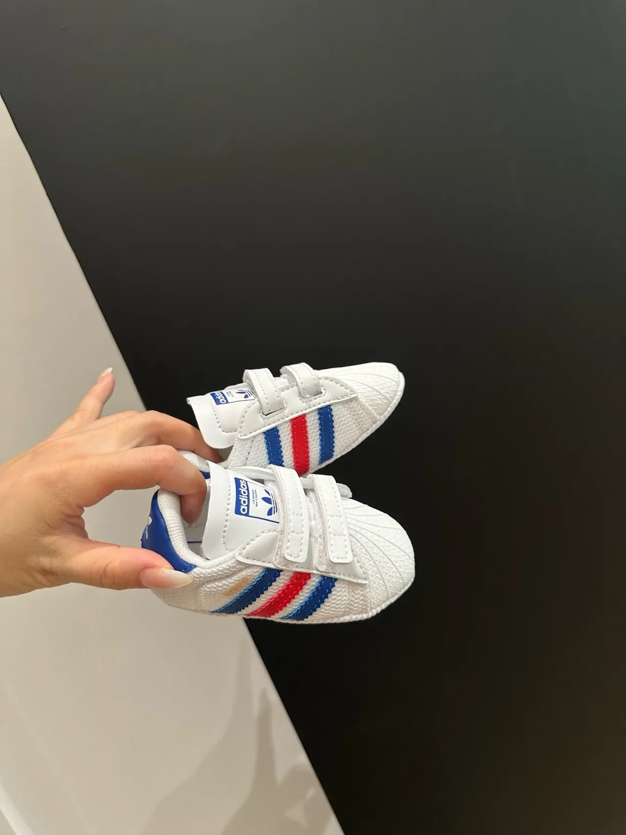 Adidas Superstar Crib Tênis Lifestyle de Listras Pretas 24