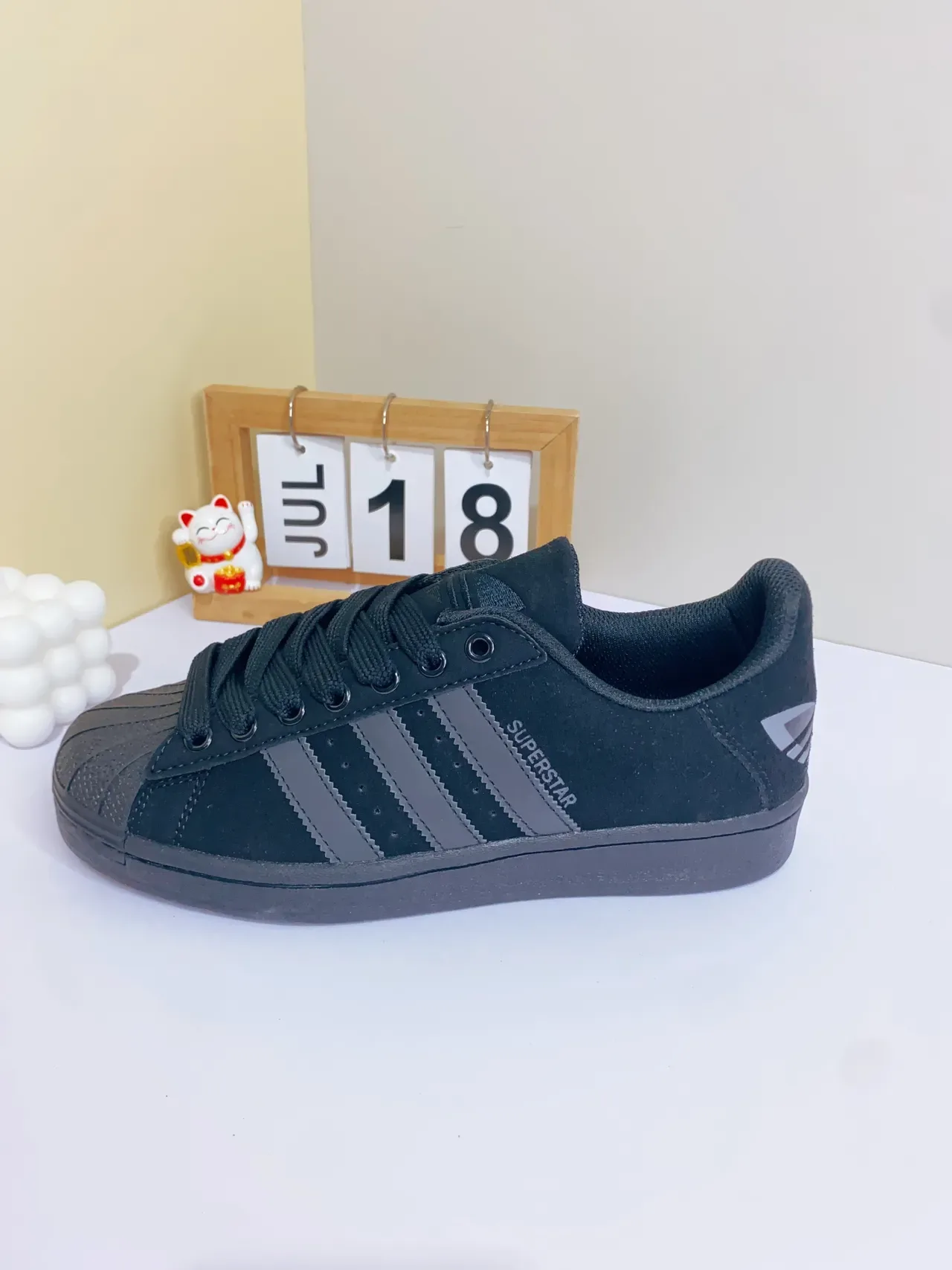 Adidas Superstar Tênis lifestyle monocromáticos pretos 3
