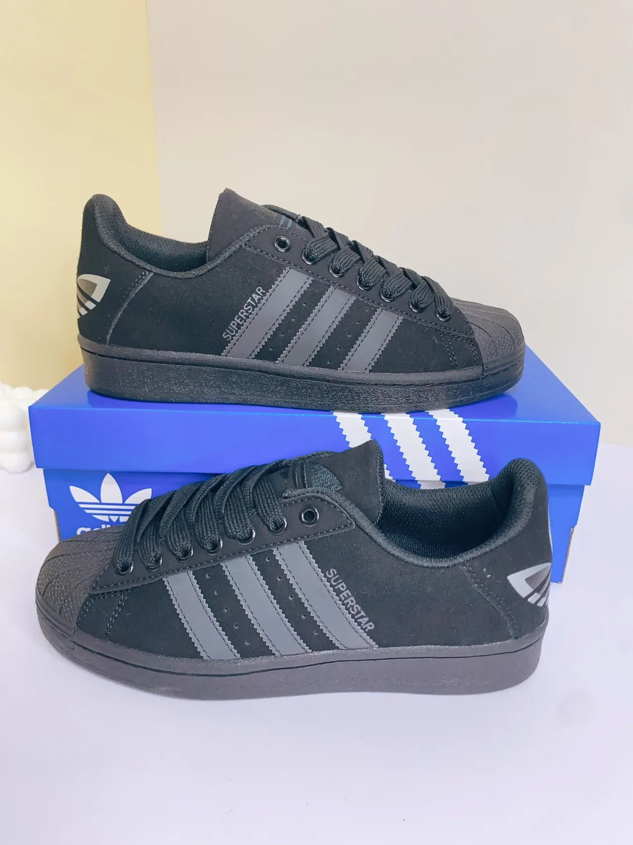 Adidas Superstar Tênis lifestyle monocromáticos pretos 5