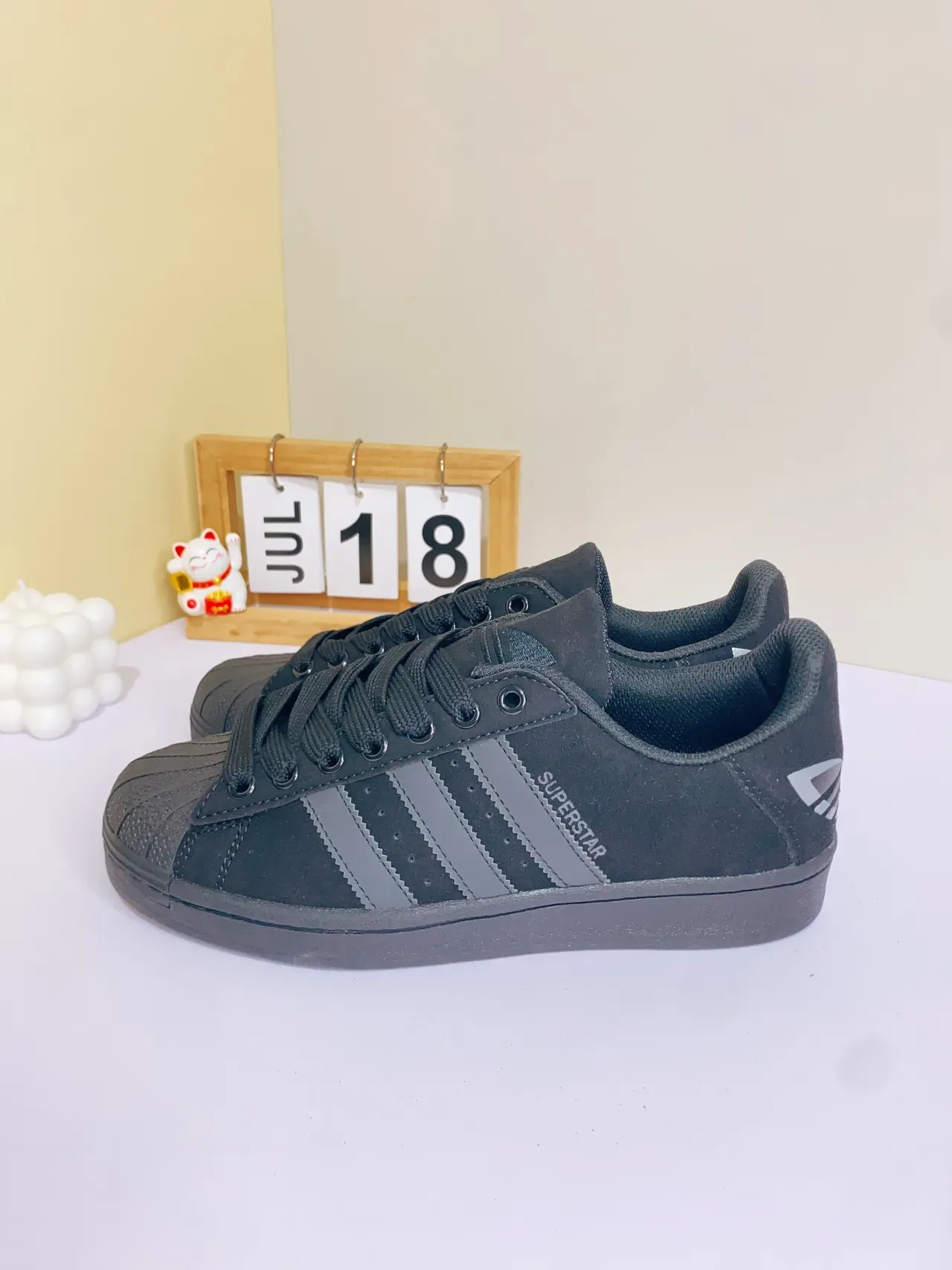 Adidas Superstar Tênis lifestyle monocromáticos pretos 6