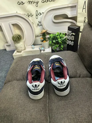Adidas Superstar Navy Pink Shell-Toe Three-Stripe Side Panel Lifestyle Sneakers 8