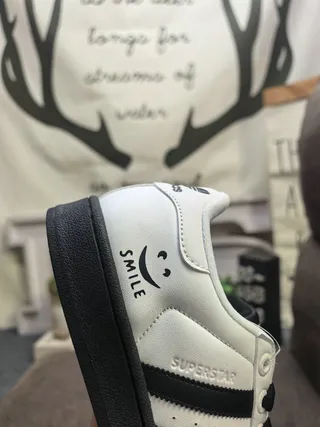 Adidas Superstar White and Black Lifestyle Sneakers 3