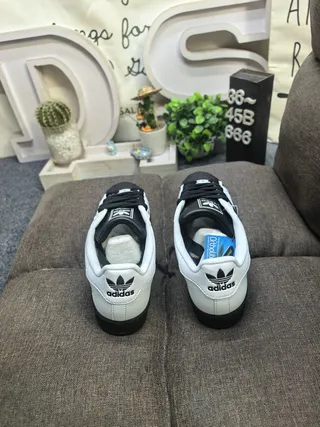 Adidas Superstar White and Black Lifestyle Sneakers 8