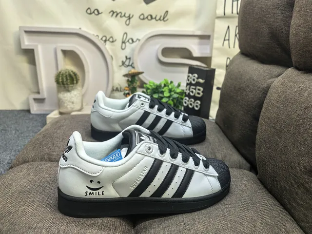 Adidas Superstar White and Black Lifestyle Sneakers 11