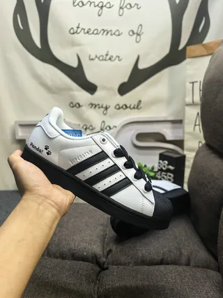 Adidas Superstar White and Black Lifestyle Sneakers 15