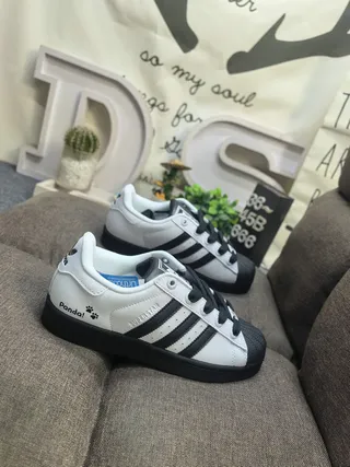 Adidas Superstar White and Black Lifestyle Sneakers 19