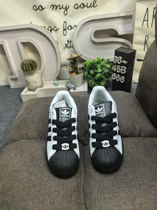 Adidas Superstar White and Black Lifestyle Sneakers 20