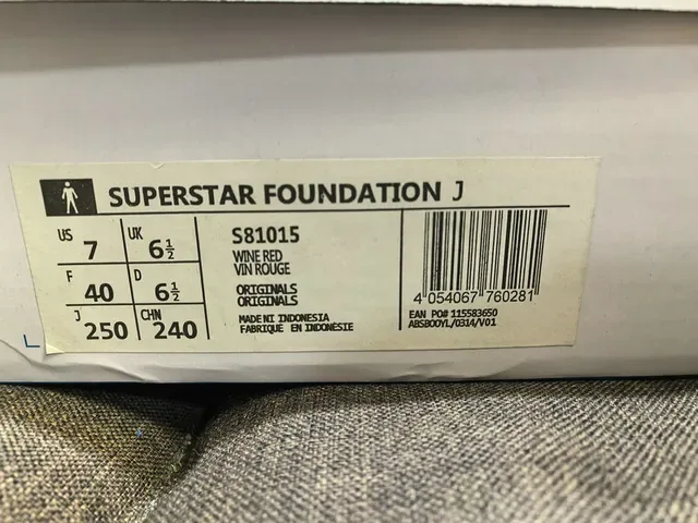 Adidas Superstar Chaussures Lifestyle Blanches et Bordeaux 2