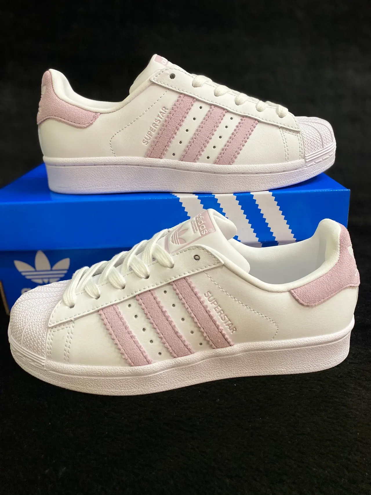 Adidas Superstar White y Dusty Pink Zapatillas Lifestyle 11