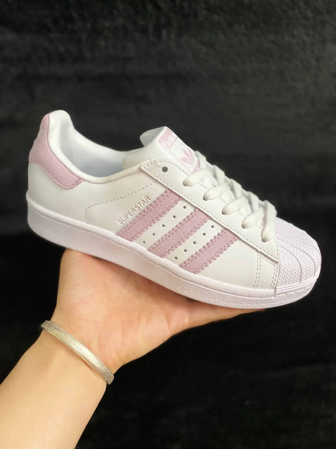 Adidas Superstar White y Dusty Pink Zapatillas Lifestyle 13