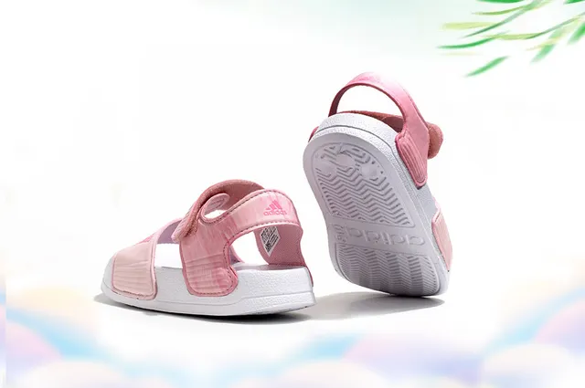 Adidas Two-Strap Velcro Sandals Kids Casual Sandals 17