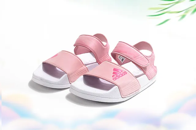 Adidas Two-Strap Velcro Sandals Kids Casual Sandals 19