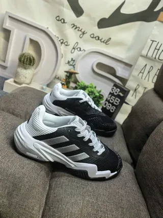Adidas White and Black Three-Stripe Lifestyle Sneakers 19
