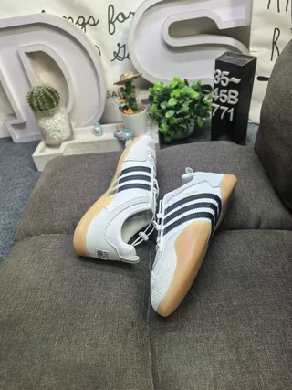 Adidas White Black Low-Top Three-Stripe Side Panel Lifestyle Sneakers 6