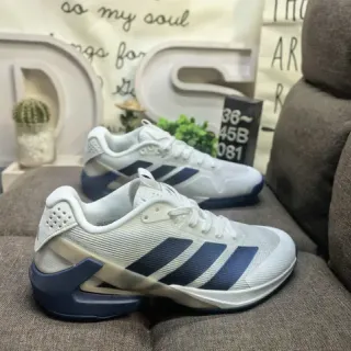 Adidas أحذية رياضية نمط حياة أبيض بحري منخفضة علوية شبكية