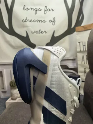 Adidas أحذية رياضية نمط حياة أبيض بحري منخفضة علوية شبكية 3